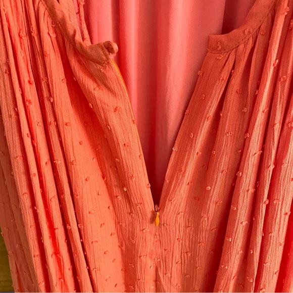 KLEID coral asymmetrical hem maxi dress, size M, NWT - Picture 13 of 16